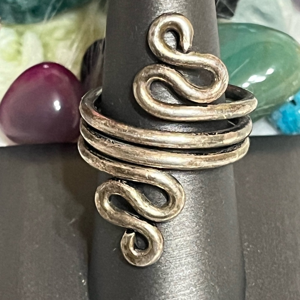 Sterling Silver Modernist Wrap Ring - image 2